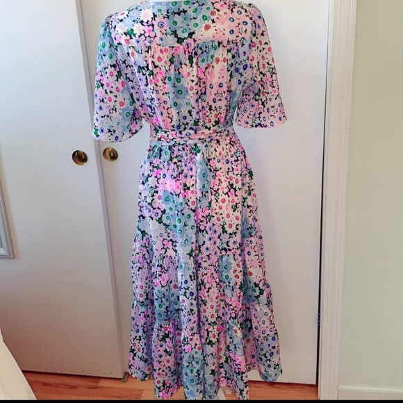 Kate Spade BNWOT Daisy Garden Flutter Sleeve Midi Dress - Picture 7 of 8